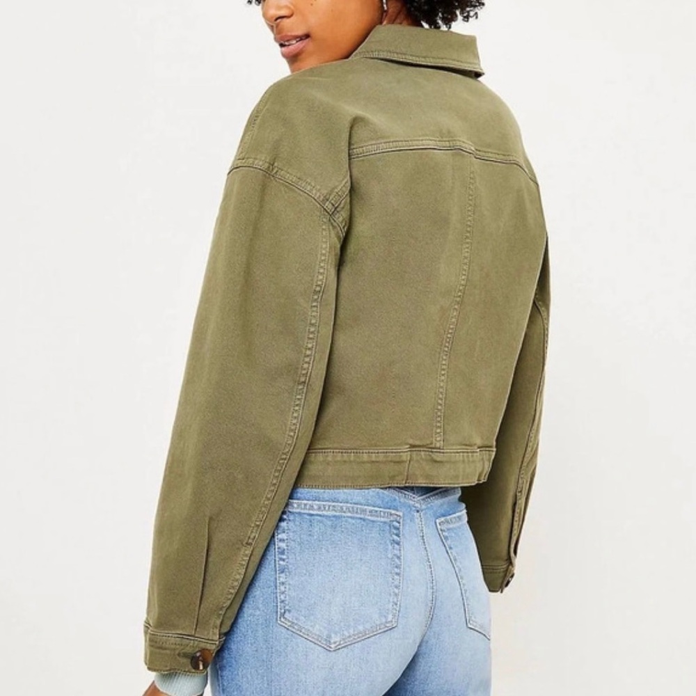 Loft Drawstring Denim Jacket - Picture 2 of 7